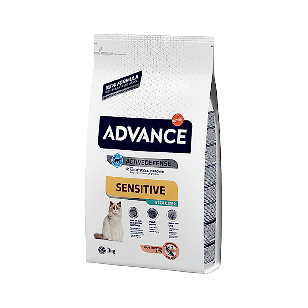Advance Sensitive Somonlu Kısırlaştırılmış Kedi Maması (3 kg)