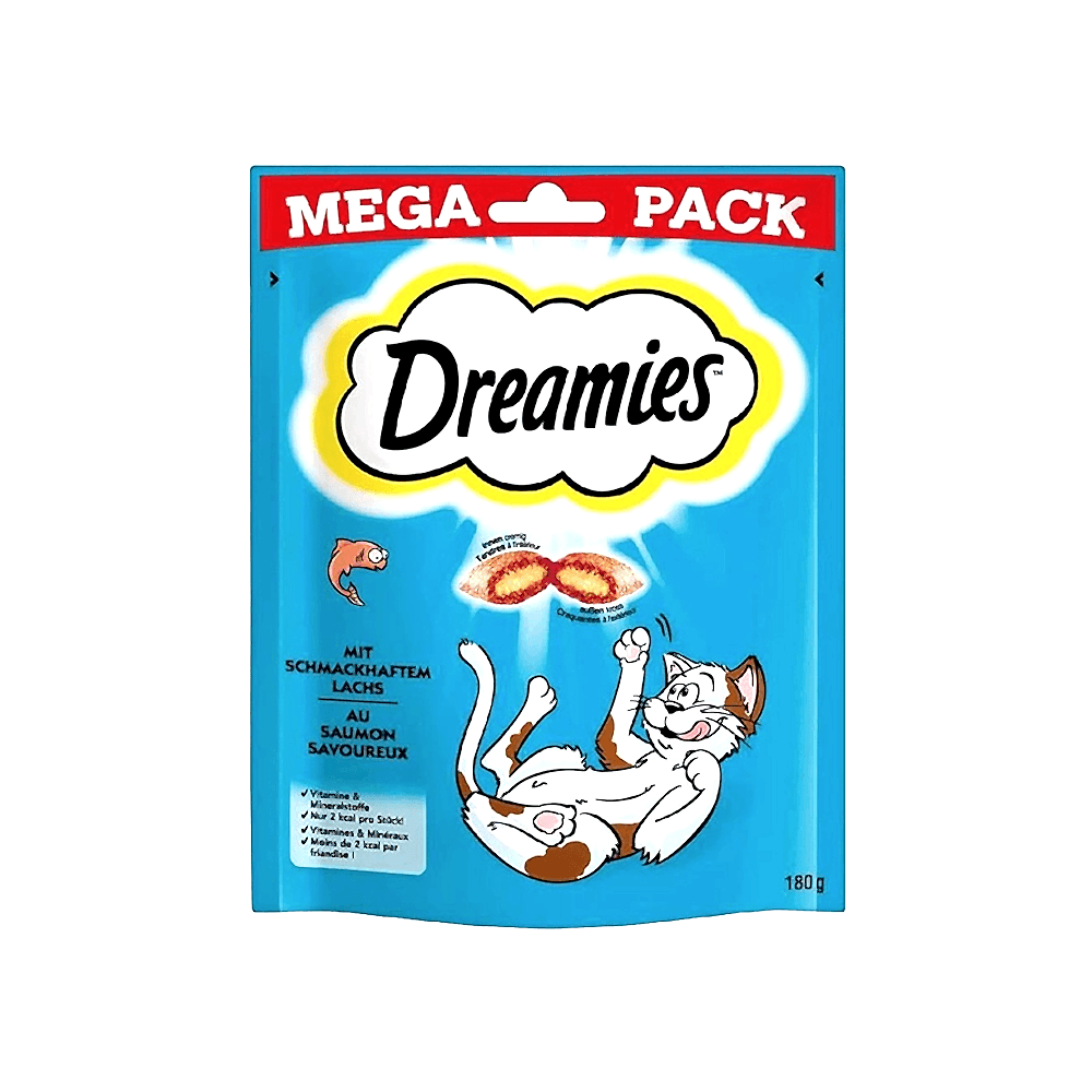 Dreamies Mega Somonlu Kedi Ödül Bisküvisi (180 g)