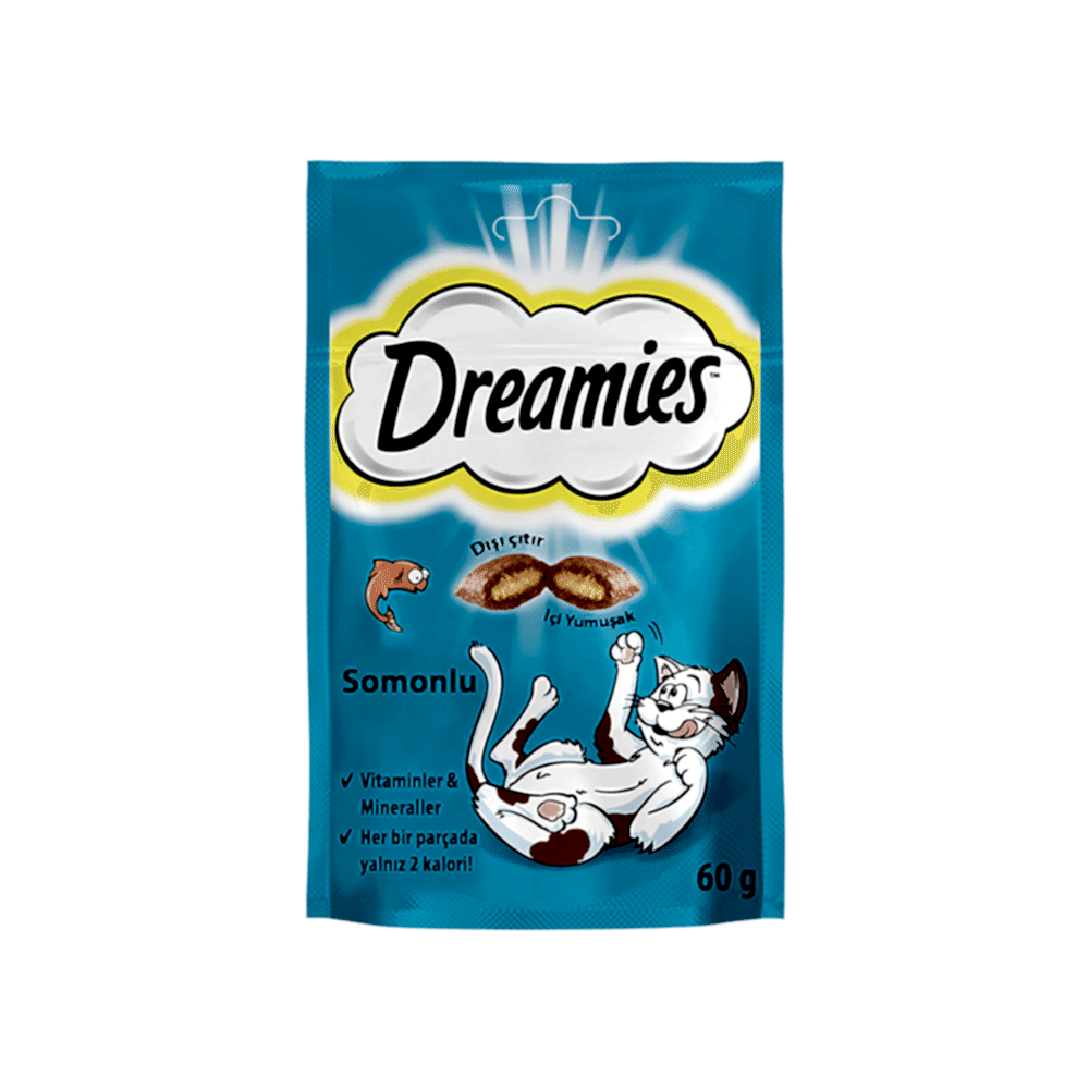 Dreamies Somonlu Kedi Ödülü (60 g)