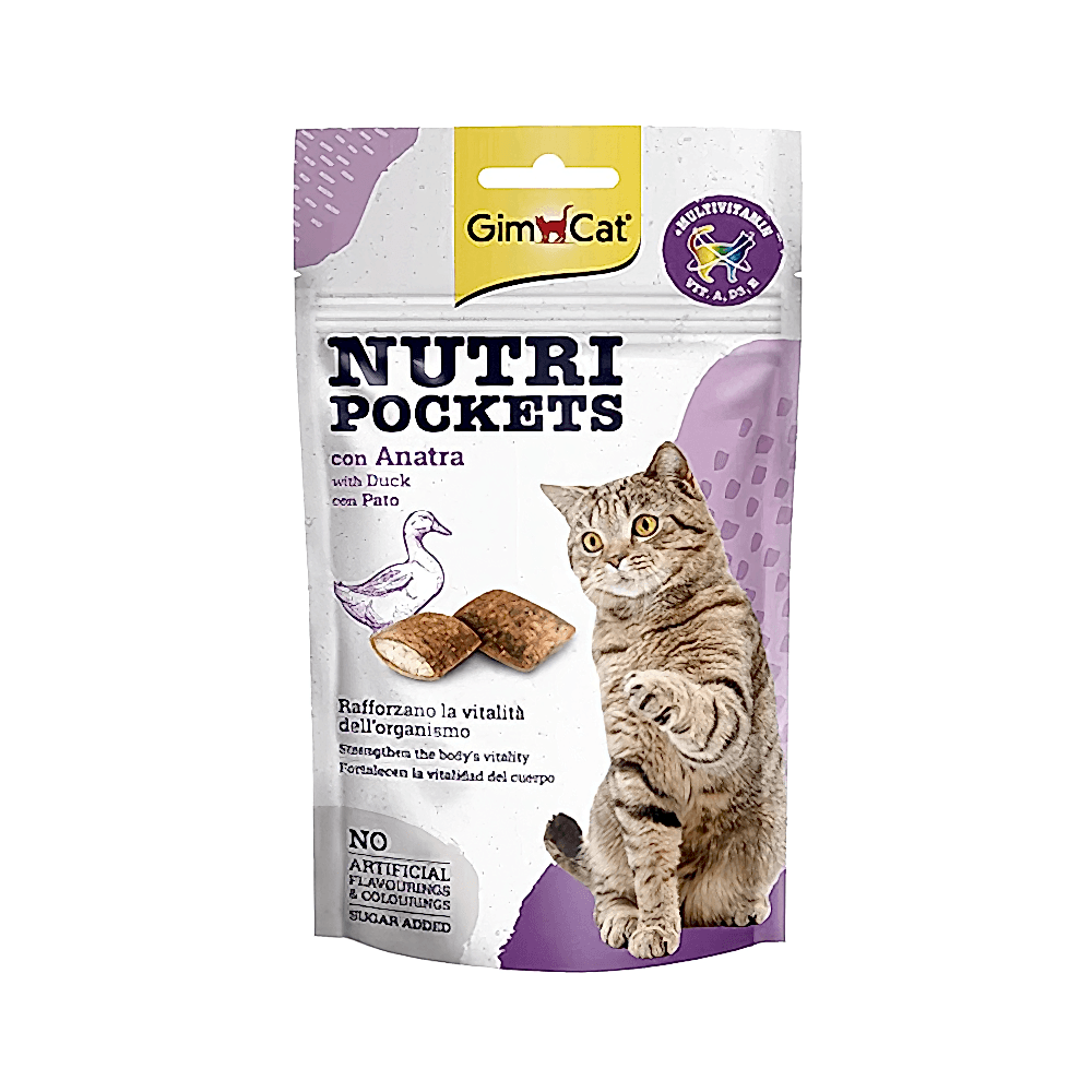 GimCat Nutri Pockets Ördek Etli Kedi Ödülü (60 g)