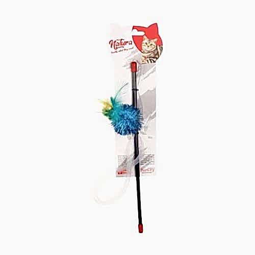 Natura Parlak Ponpon Olta Kedi Oyuncağı (30 cm)