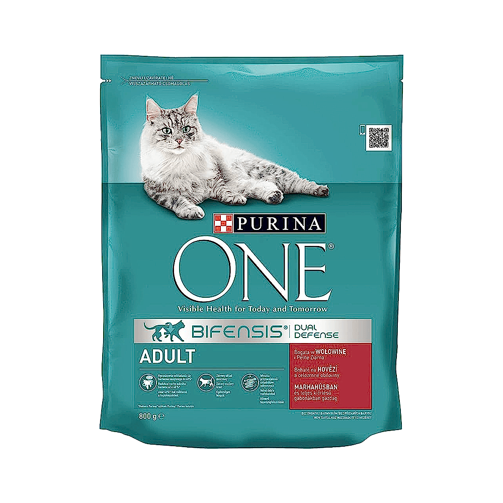 Purina One Sığır Etli Yetişkin Kedi Maması (800 g)