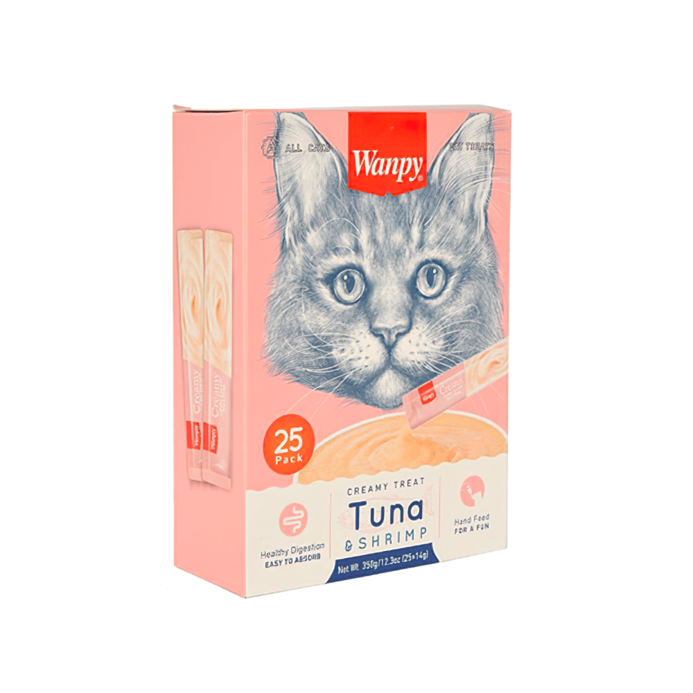 Wanpy Ton Balıklı ve Karidesli Sıvı Kedi Ödülü (25 x 14 g)