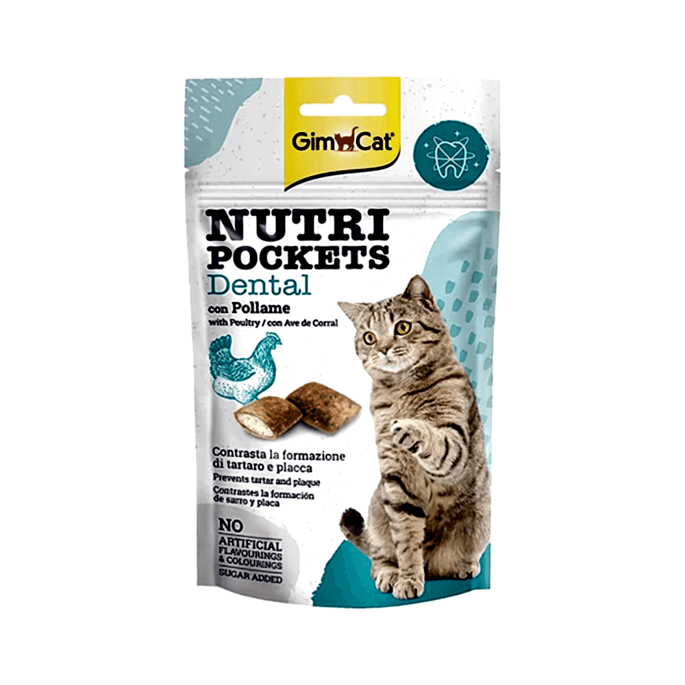 GimCat Nutri Pockets Dental Kedi Ödül Tableti (60 g)