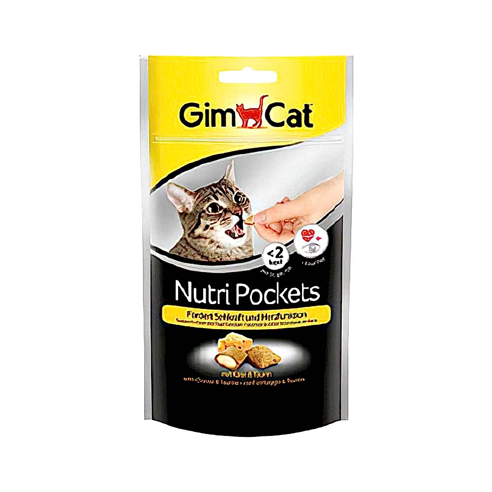 GimCat Nutri Pockets Peynirli Taurinli Kedi Ödülü (60 g)