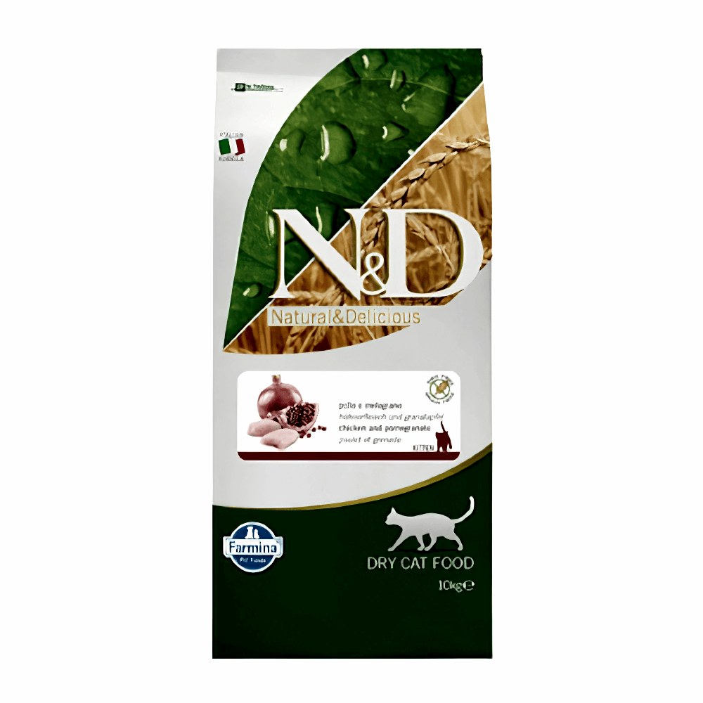 N&D Tahılsız Tavuk Etli ve Narlı Yavru Kedi Maması (10 kg)