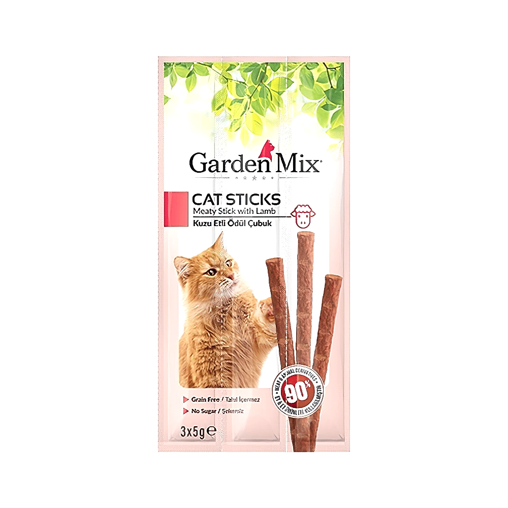 Garden Mix Kuzu Etli Kedi Ödül Çubuğu (3 x 5 g)