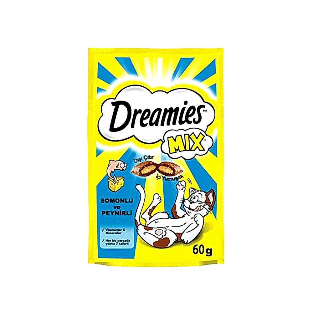 Dreamies Mix Somonlu ve Peynirli Kedi Maması (60 g)