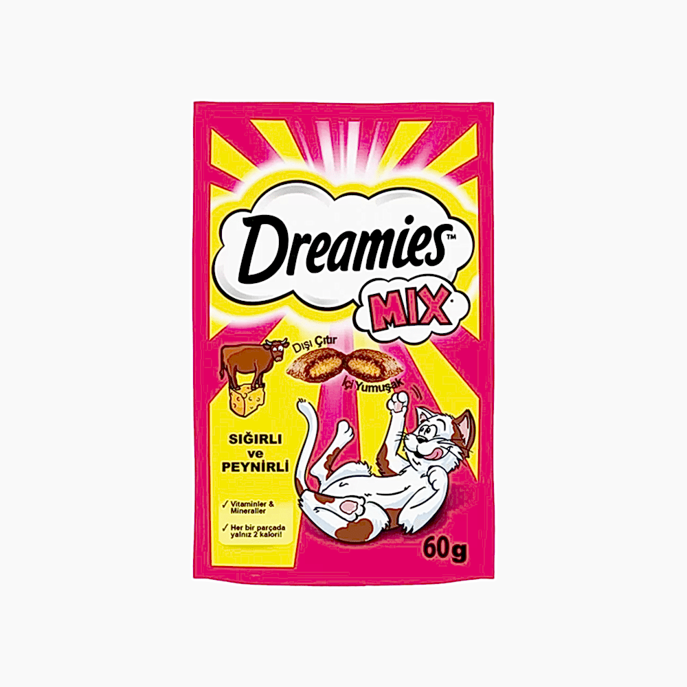 Dreamies Biftek Etli ve Peynirli Kedi Ödül Maması (60 g)