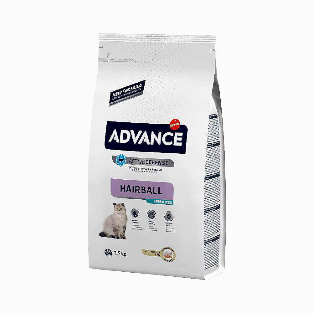 Advance Hairball Hindi Etli Kısırlaştırılmış Kedi Maması (1,5 kg)