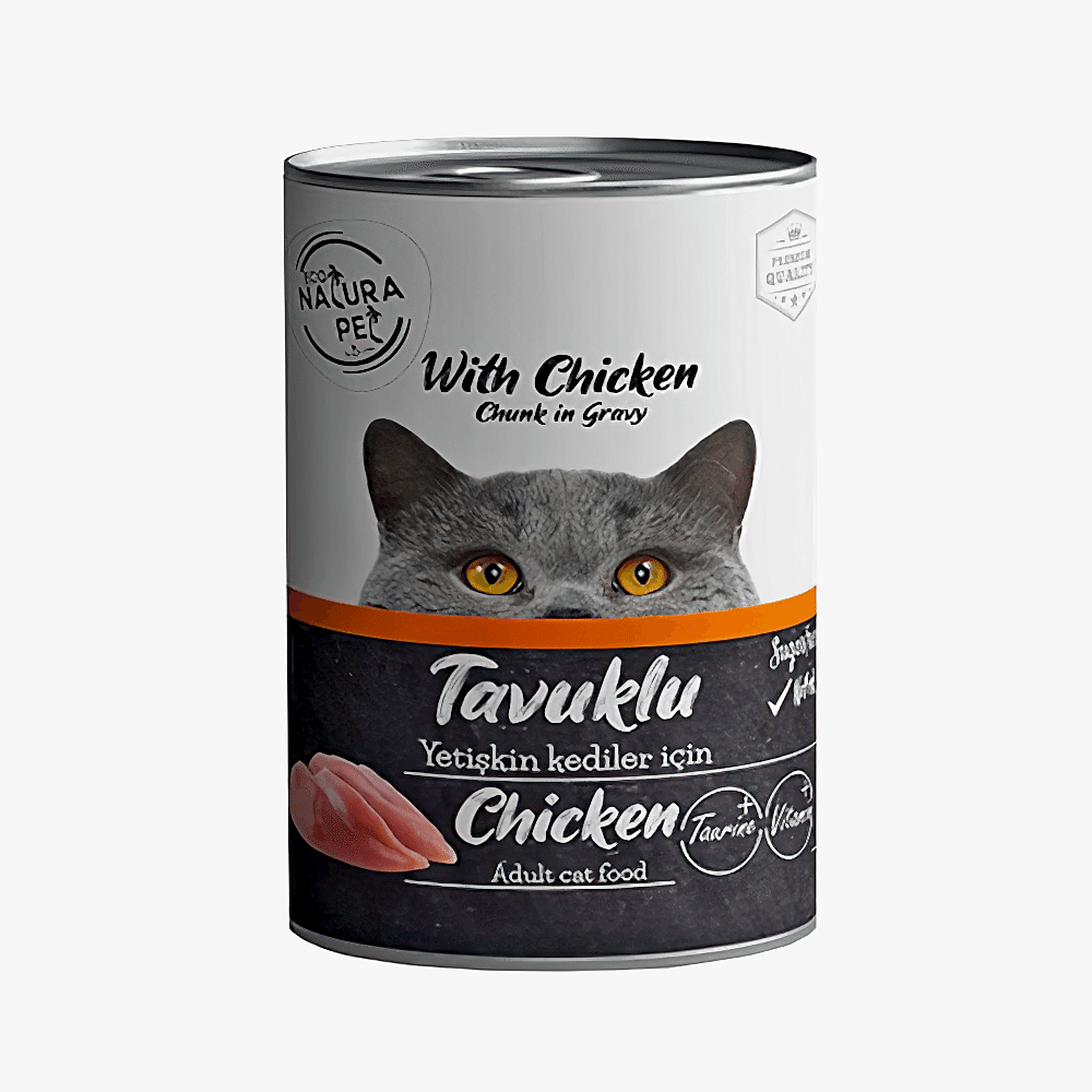 Eco Natura Pet Gravy Tavuk Etli Yetişkin Kedi Konserve Maması (400 g)