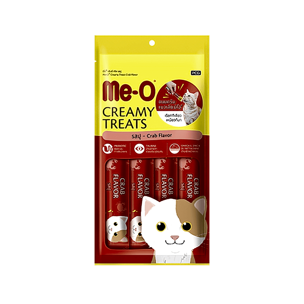 Me-O Creamy Yengeçli ve Ton Balıklı Kedi Ödülü (4 x 15 g)