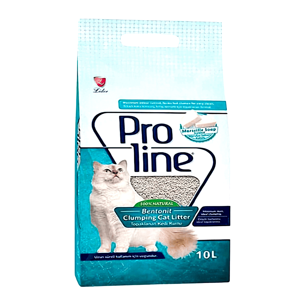 Proline Bentonit Süper Topaklanan Marsilya Sabunu Kokulu İnce Taneli Kedi Kumu (10 L)