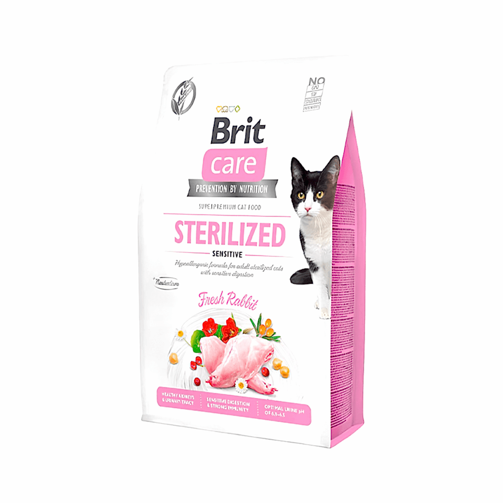 Brit Care Hipoalerjenik Tahılsız Tavşan Etli Kısırlaştırılmış Kedi Maması (2 kg)
