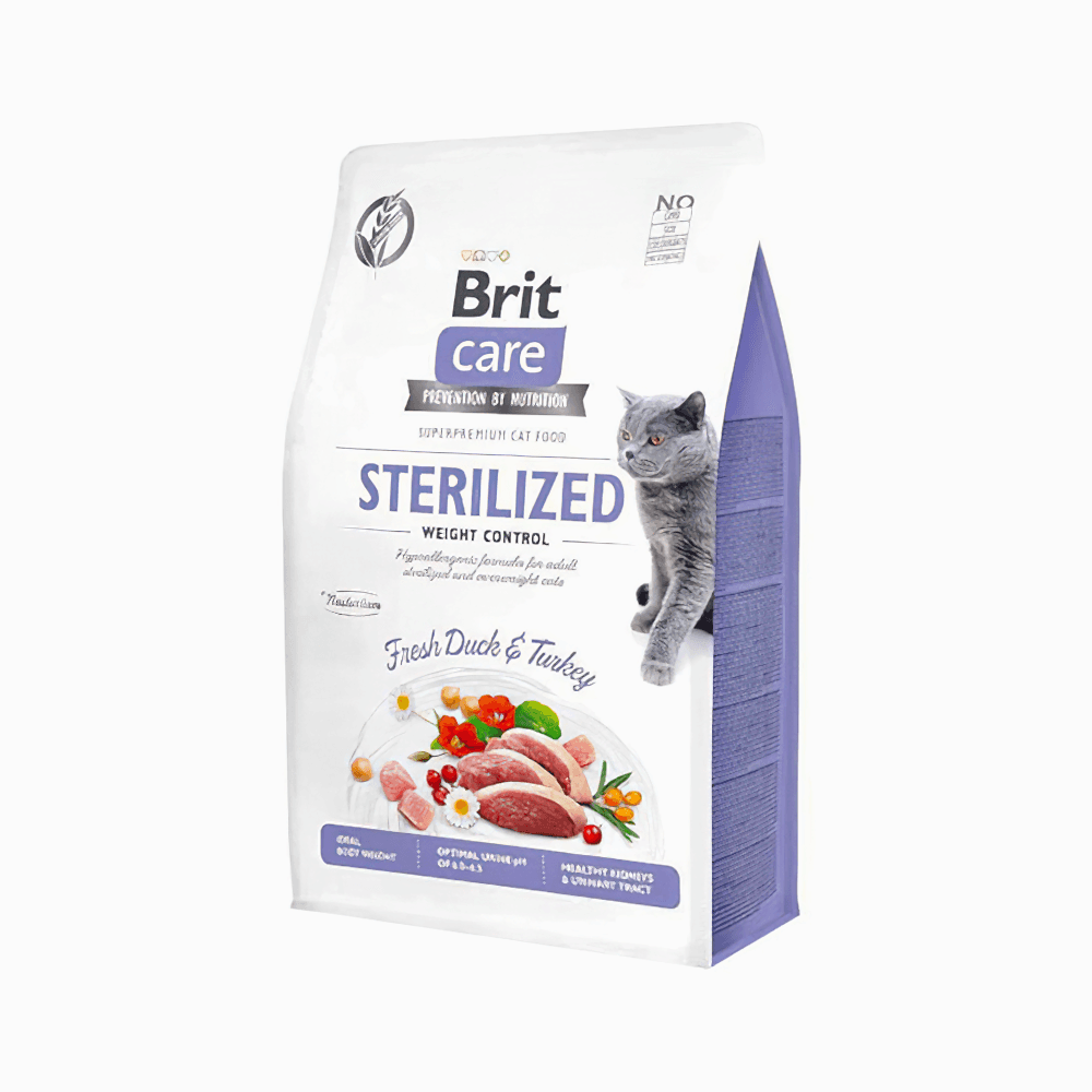 Brit Care Hipoalerjenik Tahılsız Ördek Etli ve Hindi Etli Kısırlaştırılmış Kedi Maması (2 kg)