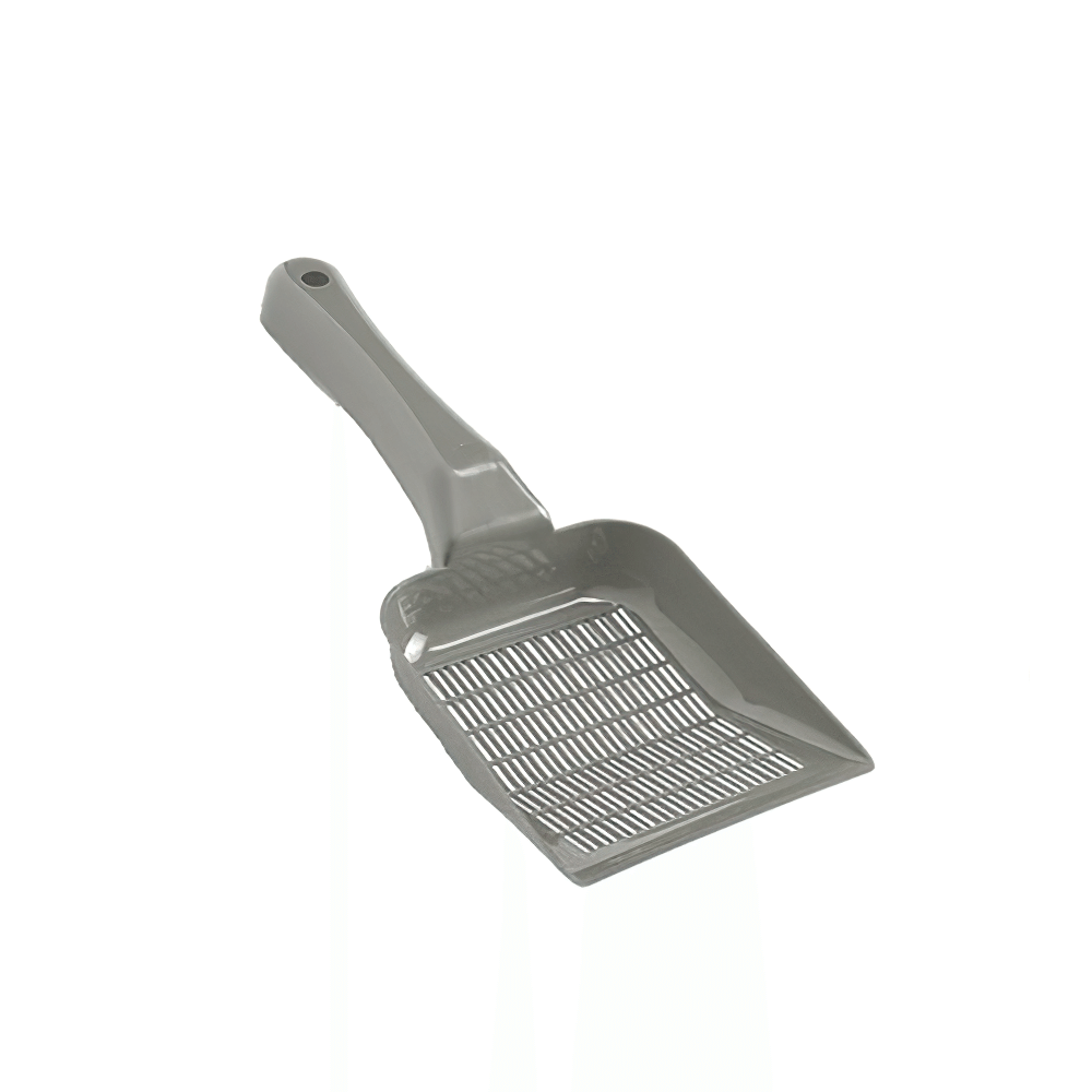 Moderna Dar Aralıklı Kedi Kumu Küreği Gri