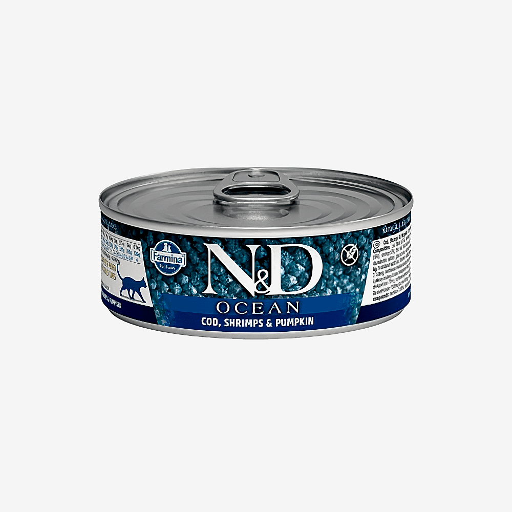 N&D Ocean Bal Kabaklı, Morina Balıklı & Karidesli Yavru Kedi Konserve Maması (80 g)