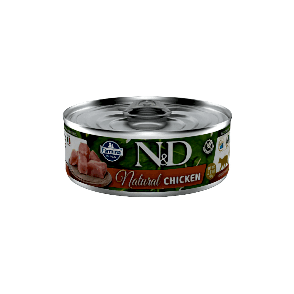 N&D Natural Tavuk Etli Yetişkin Kedi Konserve Maması (70 g)