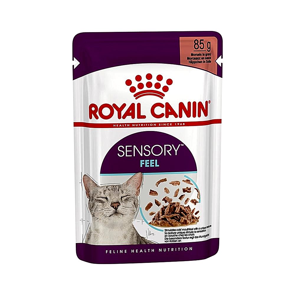 Royal Canin Sensory Feel Etli ve Balıklı Soslu Kedi Konserve Maması (85 g)