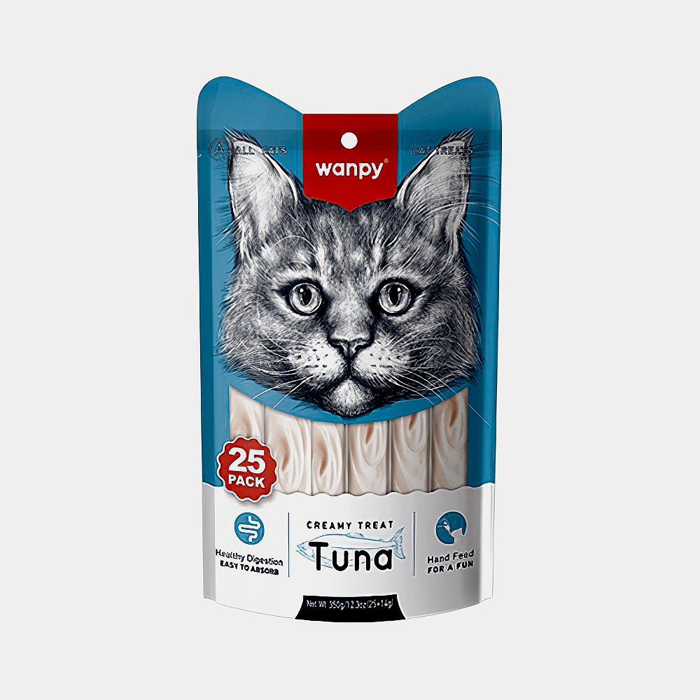 Wanpy Ton Balıklı Sıvı Kedi Ödül Maması (25 x 14 g)