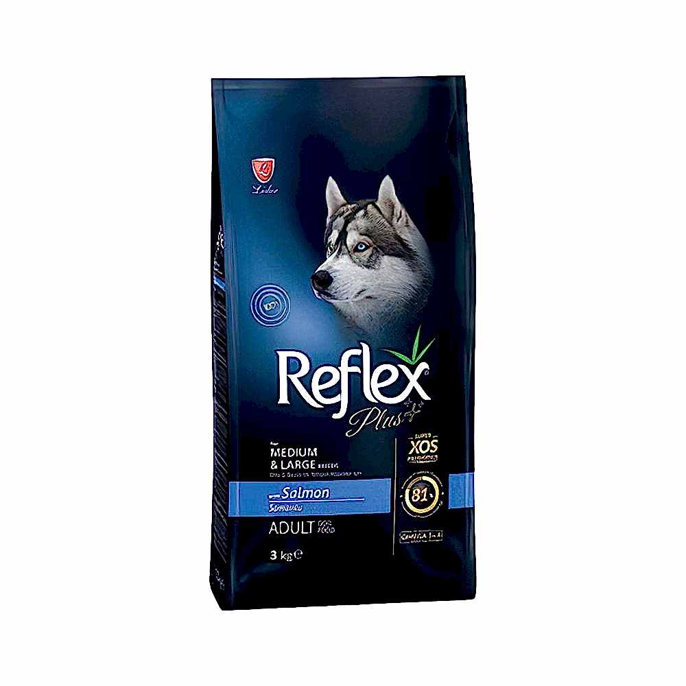 Reflex Plus Somonlu Büyük Irk Yetişkin Köpek Maması (3 kg)
