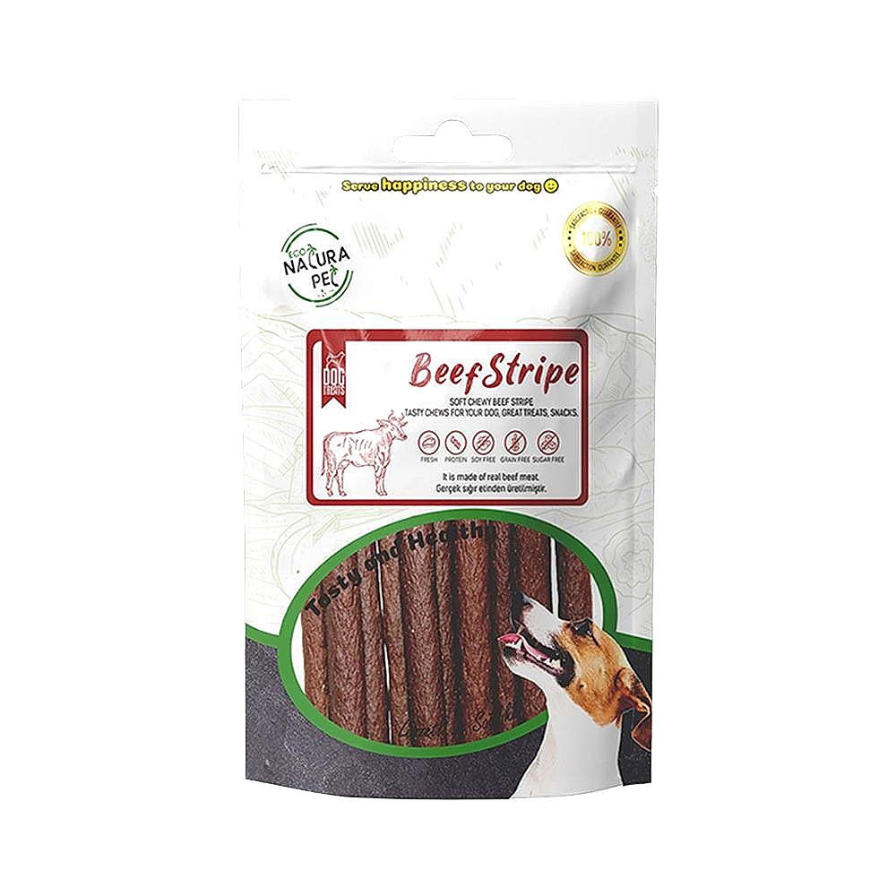 Eco Natura Pet Yumuşak Biftek Şeritleri Köpek Ödülü (100 g)