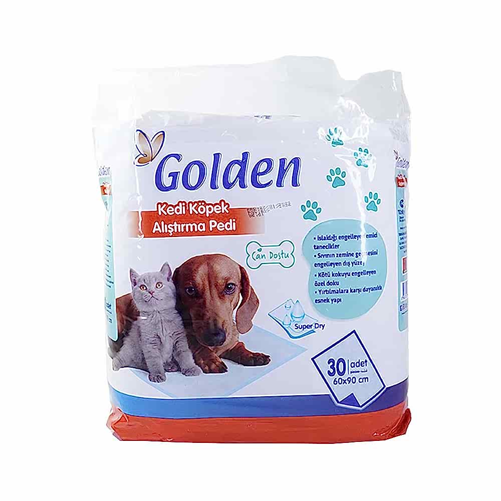Golden Kedi ve Köpek Alıştırma Pedi 60 x 90 cm (30'lu)