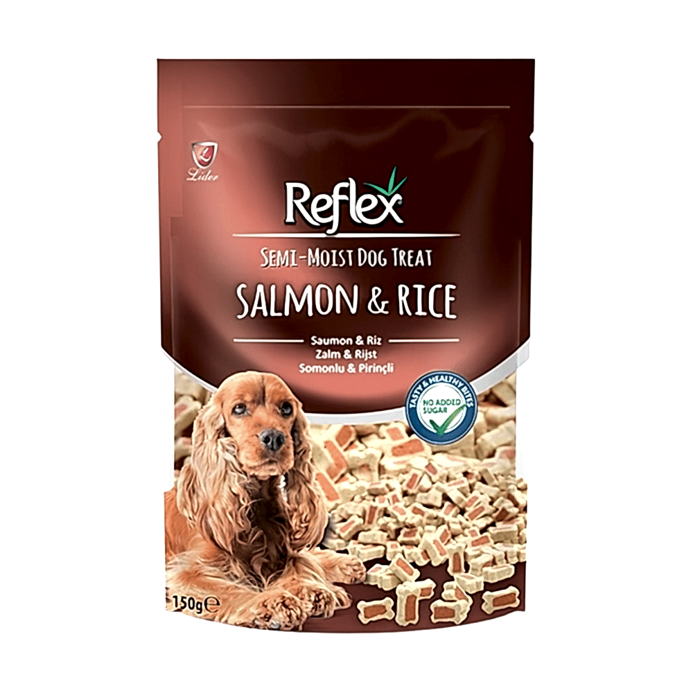 Reflex Somonlu ve Pirinçli Köpek Ödül Kemiği (150 g)