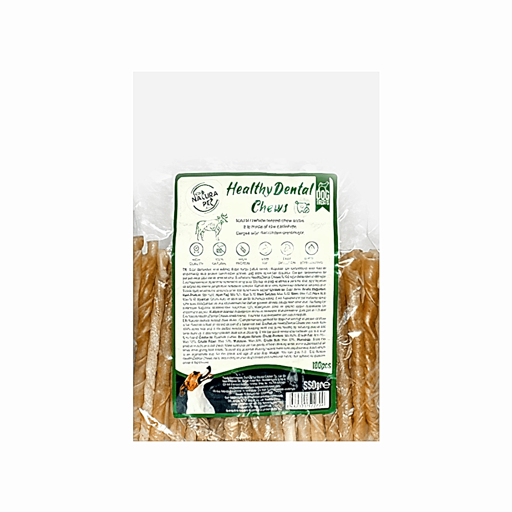 Eco Natura Pet Healty Dental Chews Natural Burgu Kemik Köpek Ödülü 13 cm (100'lü)