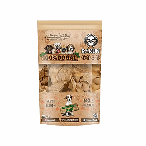 Rakun Kurutulmuş Dana Kelle Derisi (300 g)