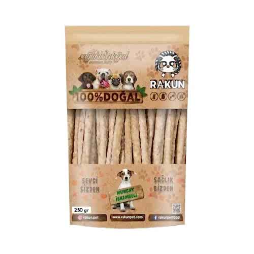 Rakun Kurutulmuş İşkembeli Munchy Sticks Köpek Ödülü (250 g)