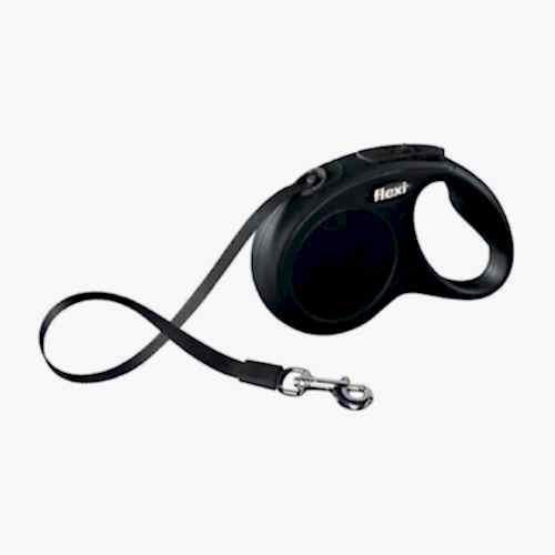 Flexi Black Design Small Siyah Şerit Otomatik Gezdirme Tasması (5 m)