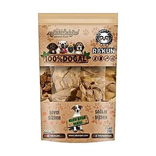 Rakun Pet Kurutulmuş Kuzu Kelle (200 g)