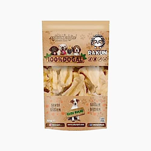 Rakun Kurutulmuş Kuzu Kulak (150 g)