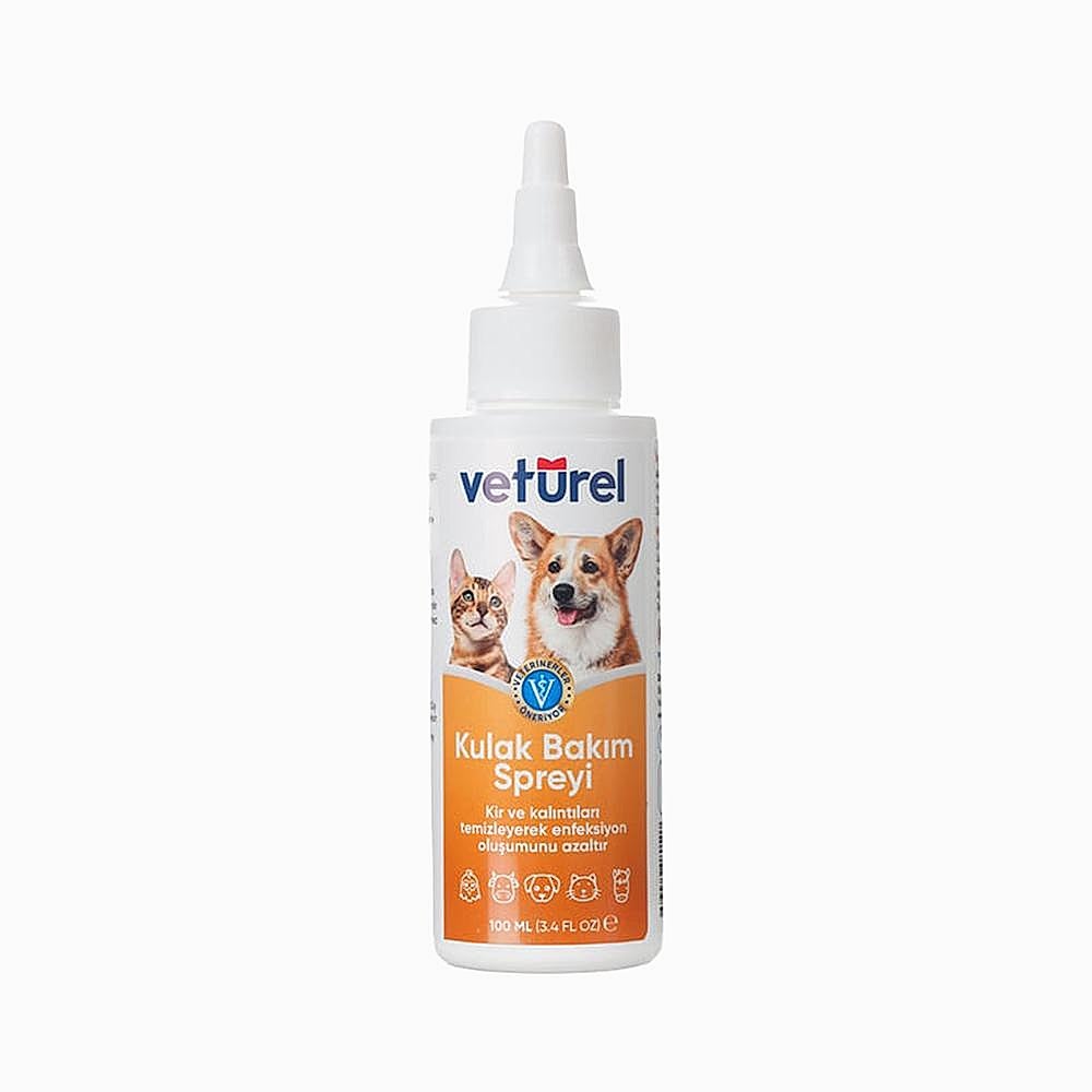 Veturel Kedi ve Köpek Kulak Temizleme Solüsyonu (100 ml)