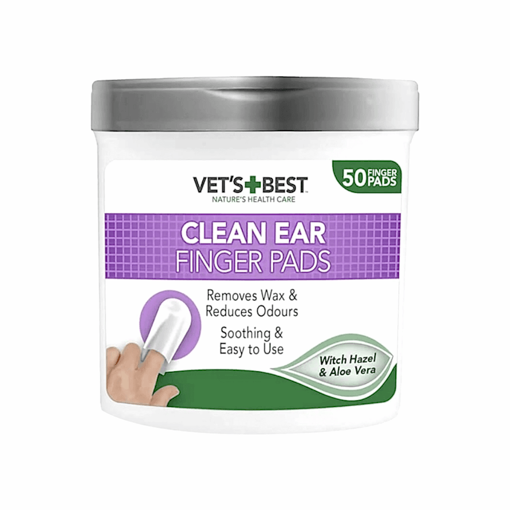 Vet's Plus Best Kedi ve Köpek Kulak Temizleme Parmak Pedi (50'li)