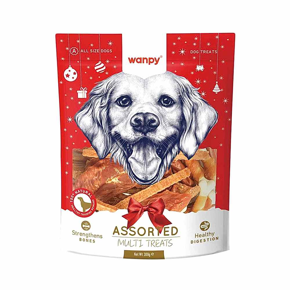Wanpy Karışık Yılbaşı Paketli Köpek Ödülü (300 g)