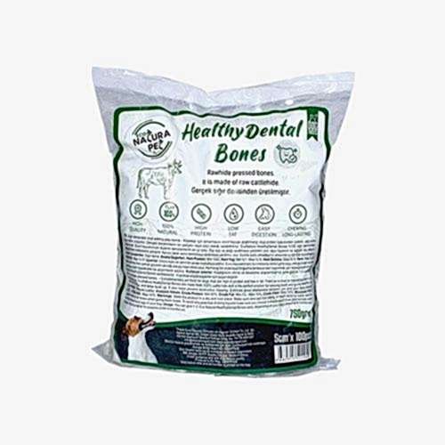 Eco Natura Pet Healty Dental Bones Beyaz Pres Kemik 5 cm (100'lü)