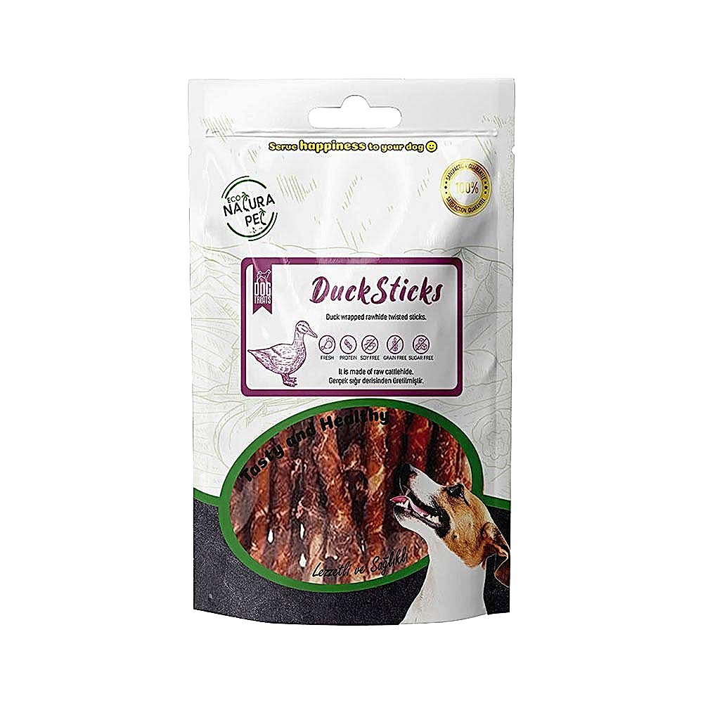 Eco Natura Pet Duck Stick Ördek Sargılı Stick Kemik Köpek Ödülü (90 g)