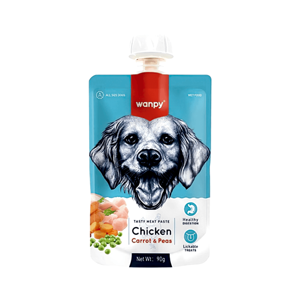 Wanpy Taze Tavuk Etli ve Havuçlu Köpek Et Ezmesi (90 g)