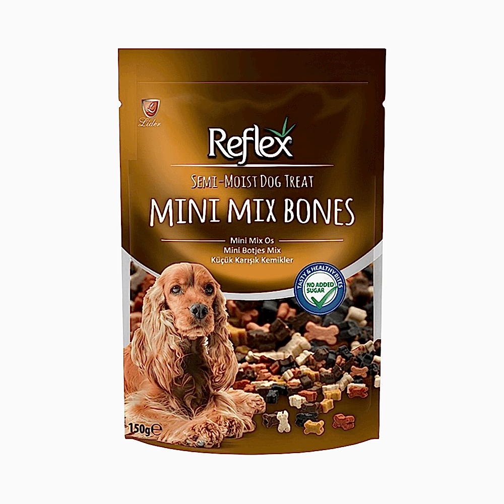Reflex Mini Mix Bones Yarı Islak Köpek Ödül Kemiği (150 g)