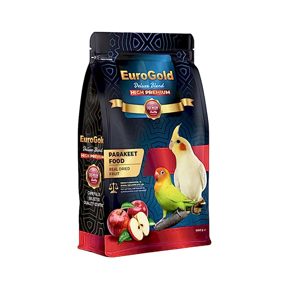 EuroGold Deluxe Blend Gerçek Elmalı Premium Paraket Yemi (1 kg)