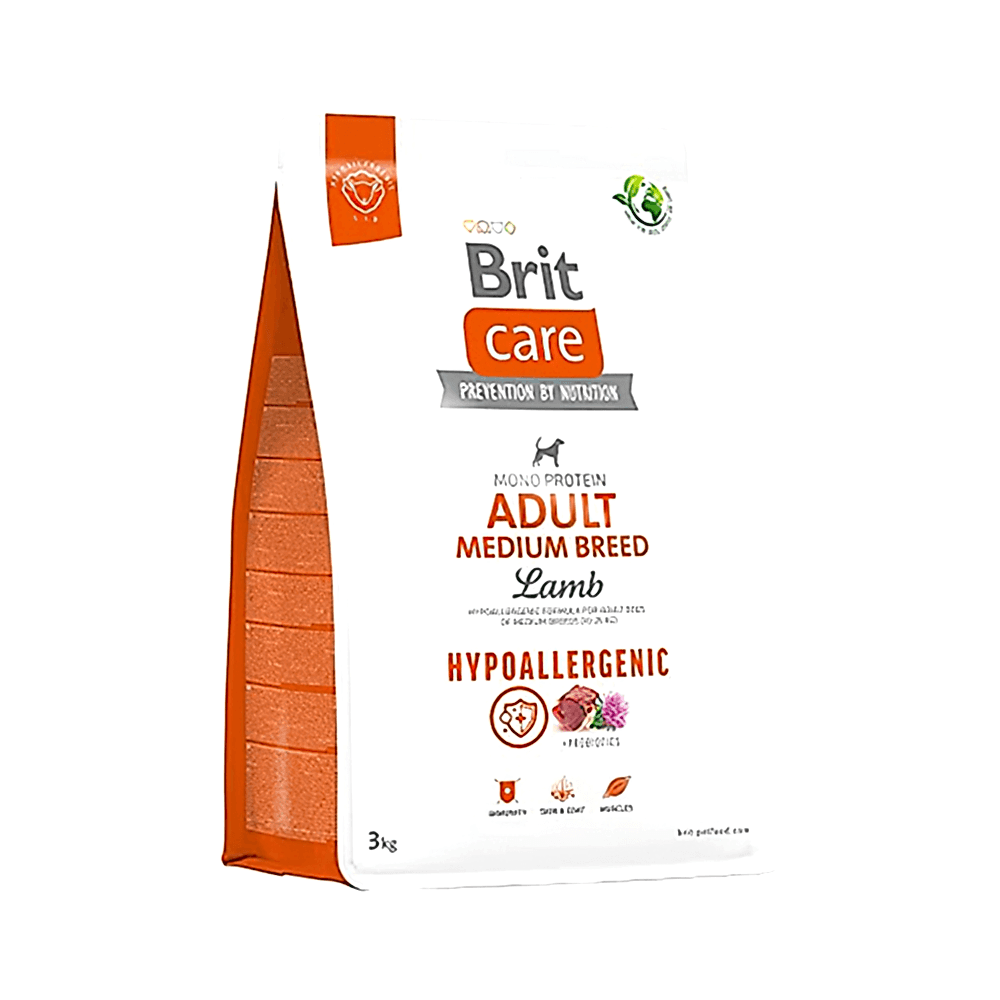 Brit Care Hipoalerjenik Kuzu Etli Orta Irk Yetişkin Köpek Maması (3 kg)