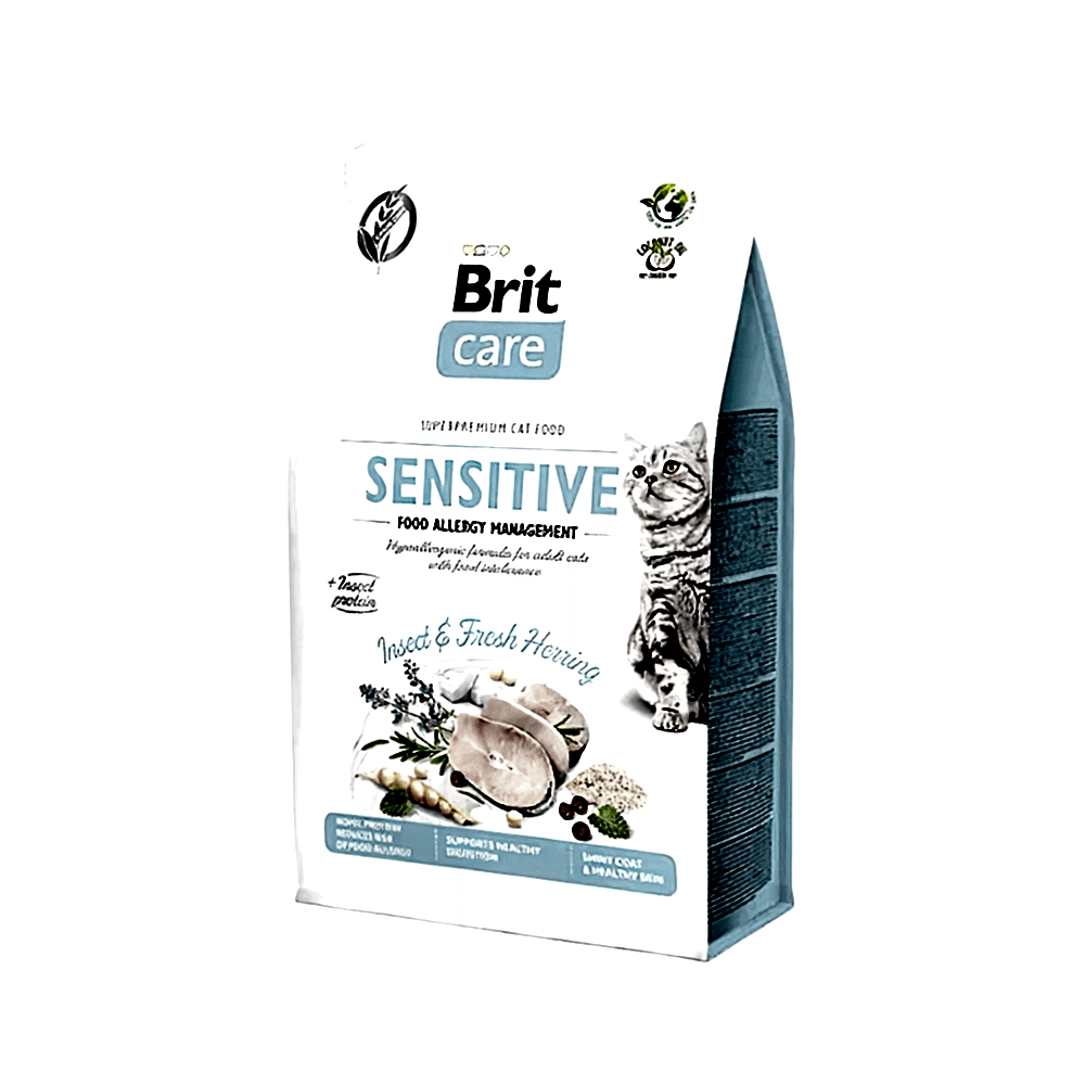 Brit Care Sensitive Hipoalerjenik Böcek Proteinli Tahılsız Yetişkin Kedi Maması (2 kg)