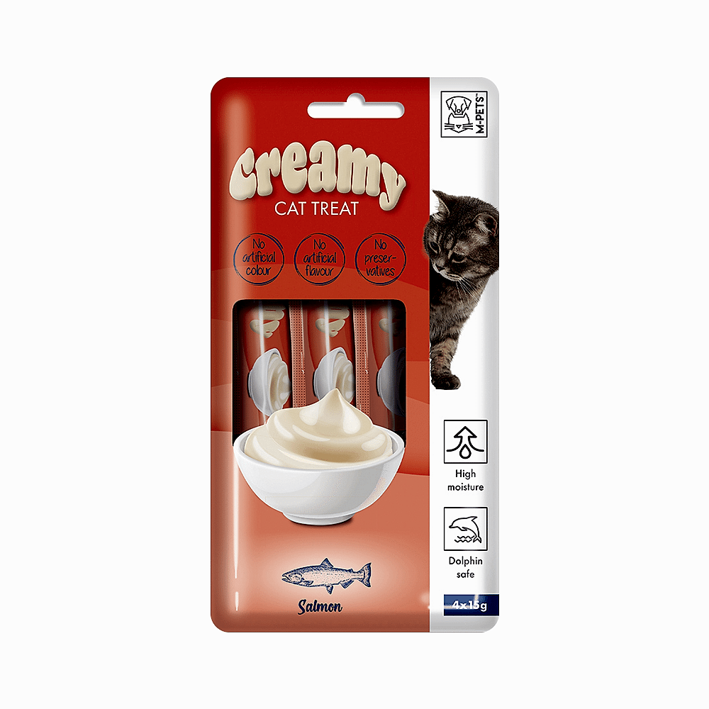 M-Pets Somonlu Sıvı Kedi Ödül Maması (4 x 15 g)