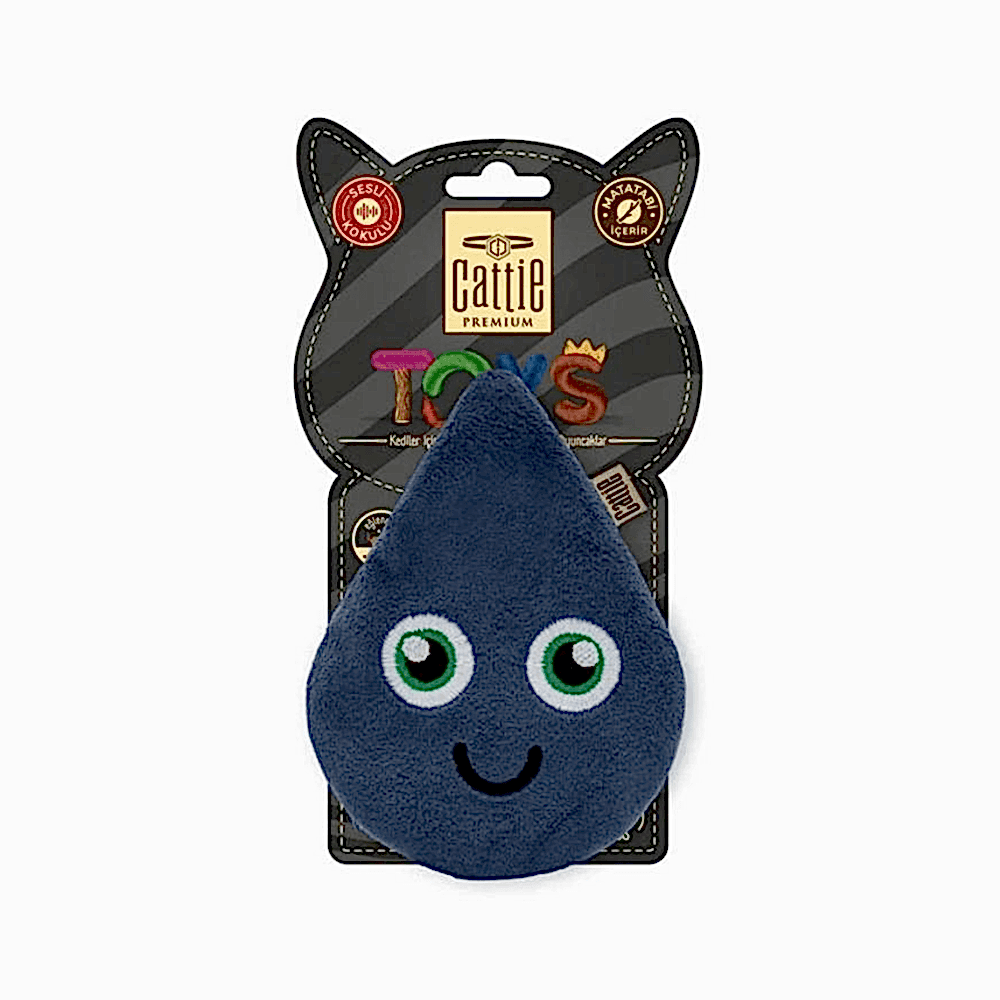 Cattie Matatabi İçerikli Kedi Oyuncağı Peluş Damla (11 cm)