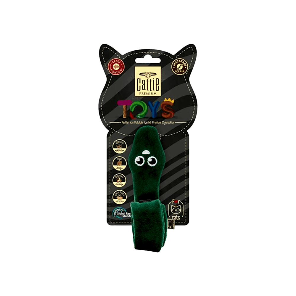 Cattie Matatabi İçerikli Kedi Oyuncağı Peluş Yılan (33 cm)