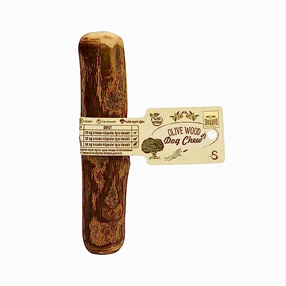 Doggie Doğal Zeytin Ağacı Çiğneme Kemiği Oyuncağı (S)