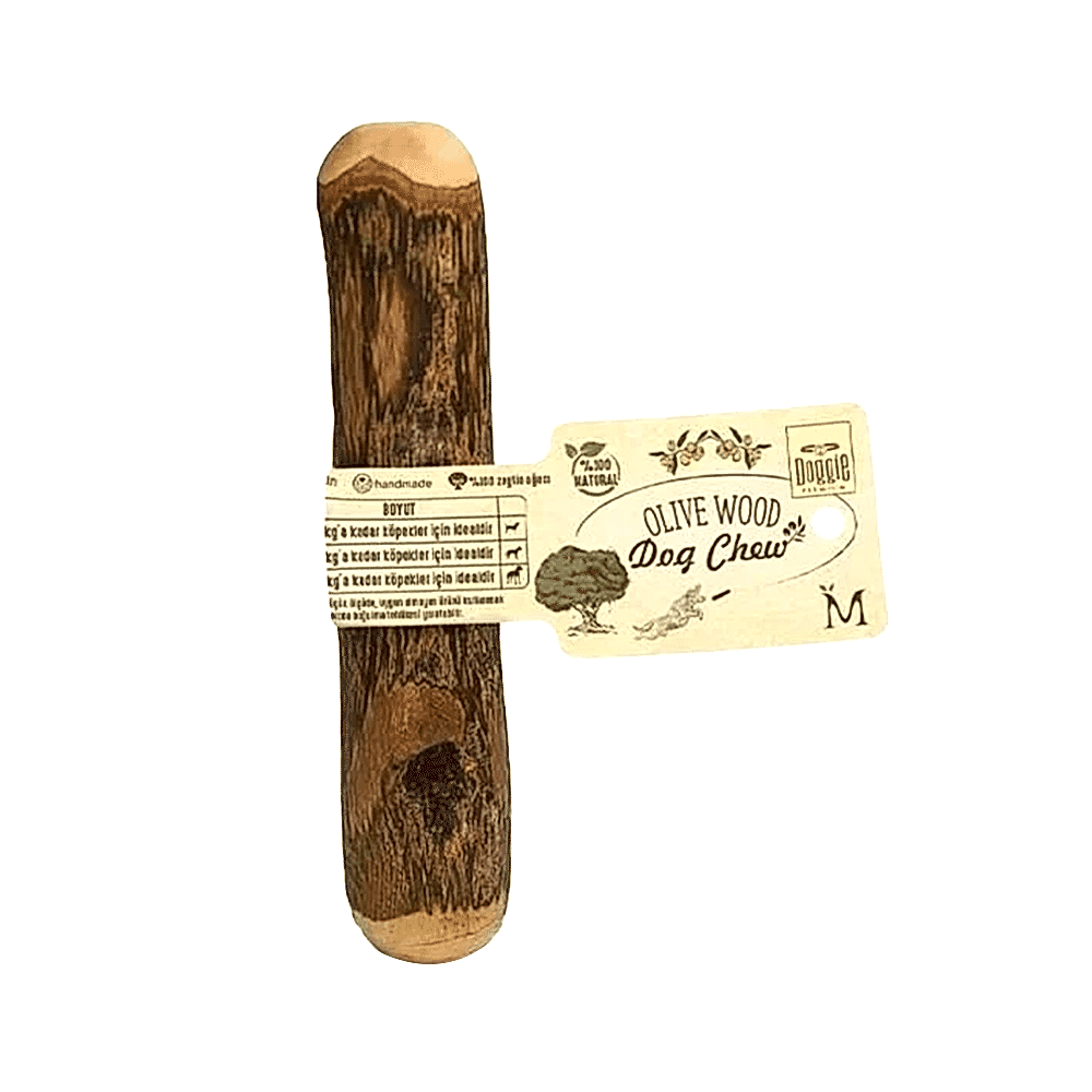 Doggie Doğal Zeytin Ağacı Çiğneme Kemiği Oyuncağı (M)
