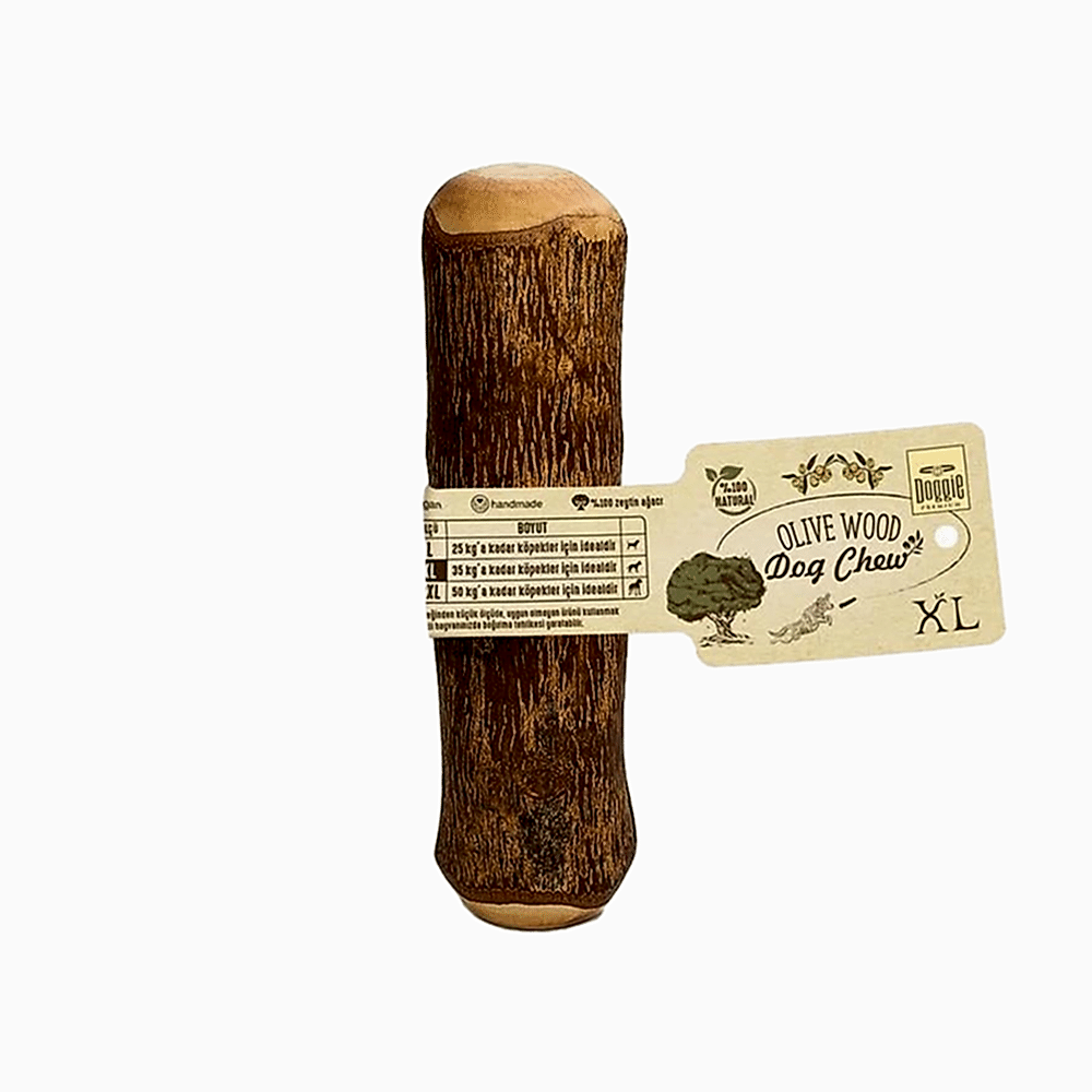 Doggie Doğal Zeytin Ağacı Çiğnenebilen Köpek Oyuncağı (L)